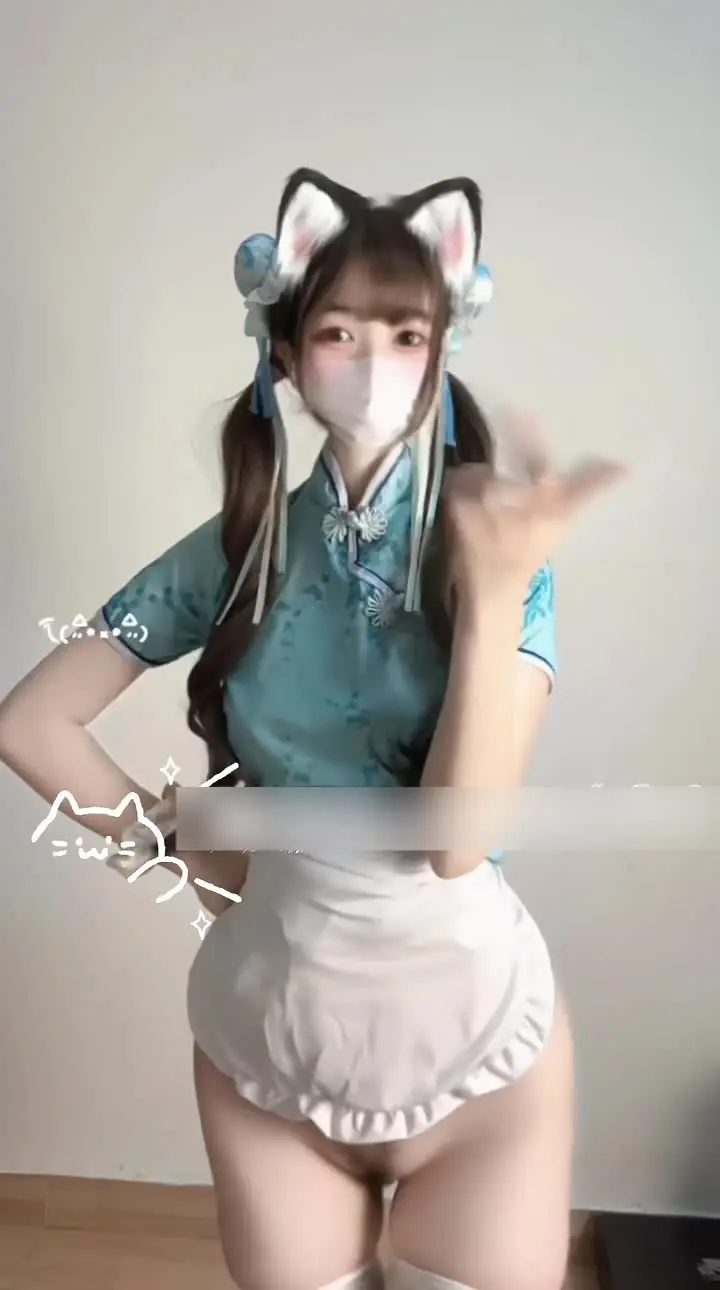 3d 同人 - 中华白丝小女仆热舞