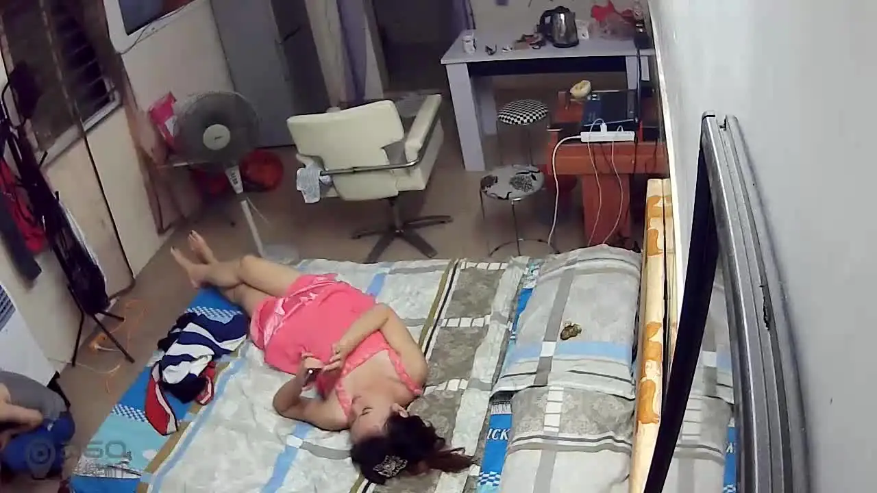 国产360水滴摄像头居家偷拍情侣日常性爱