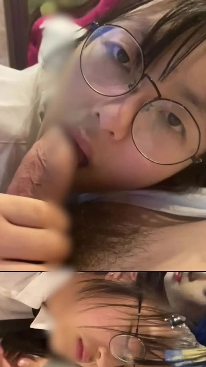 露脸白丝眼镜E奶反差罗莉续集，继续支持追更闯红灯模特