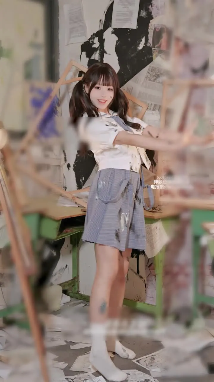 Una ragazza dal seno enorme balla e perde i vestiti!