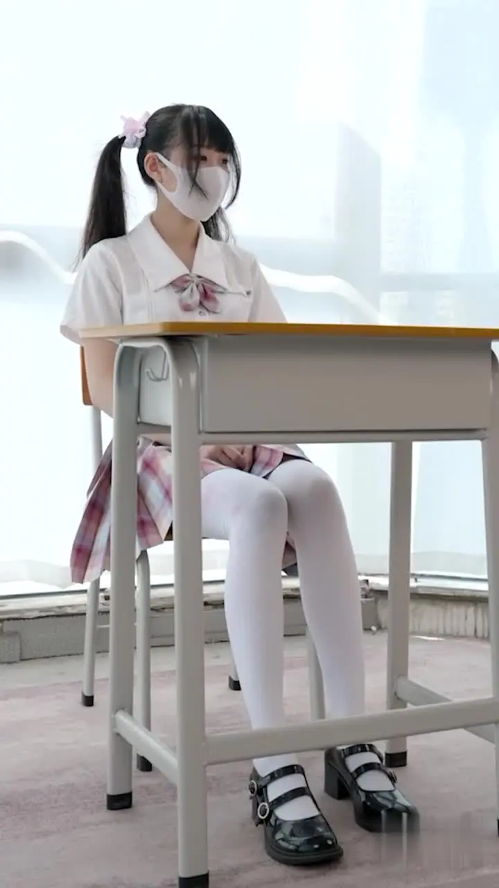 Correctional Academy bondage jk white silk girl forced orgasm